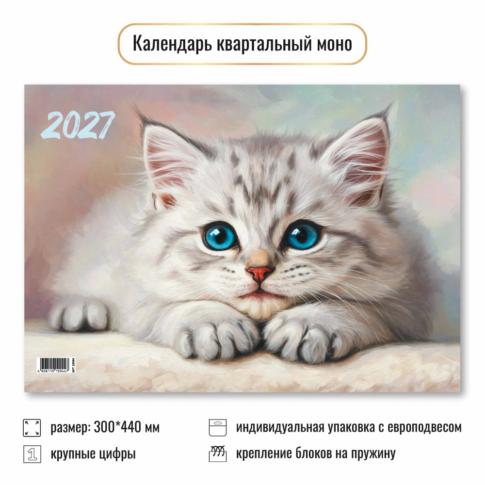 Календарь моно 2027 кот