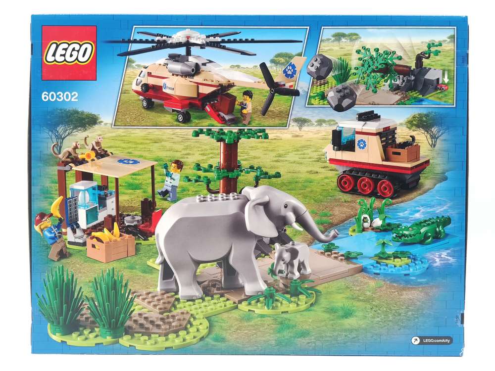 Конструктор LEGO City Wildlife 60302 Операция по спасению зверей