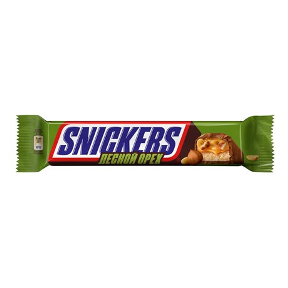 81Г ШОКОЛАДНЫЙ БАТОНЧИК SNICKERS С ЛЕСНЫМ ОРЕХОМ