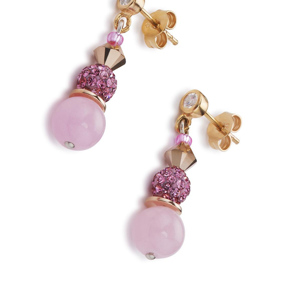 Серьги Coeur de Lion 4864/21-1520 цвет розовый