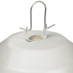 Светильник ЭРА НСП 02-100-001 без решетки Желудь сталь / стекло IP54 E27 max 100Вт 262х172 белый