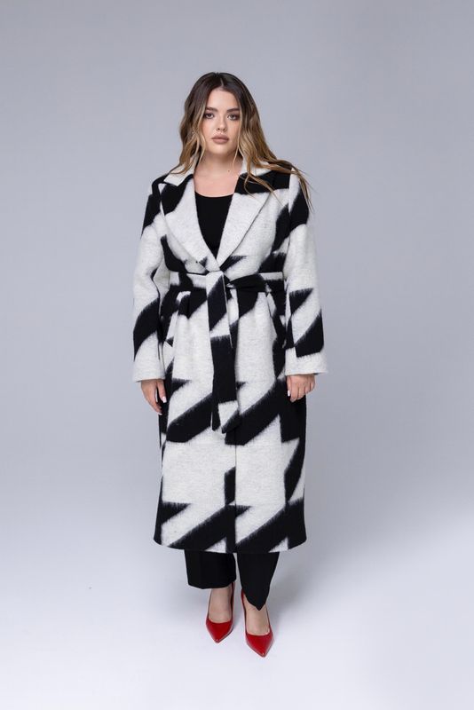 Пальто гусиные лапки, крупные