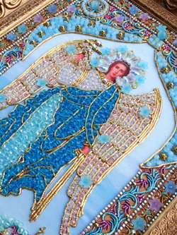 И-24а Набор для вышивания хрустальными камнями Ангел Хранитель домашнего очага (мал.)