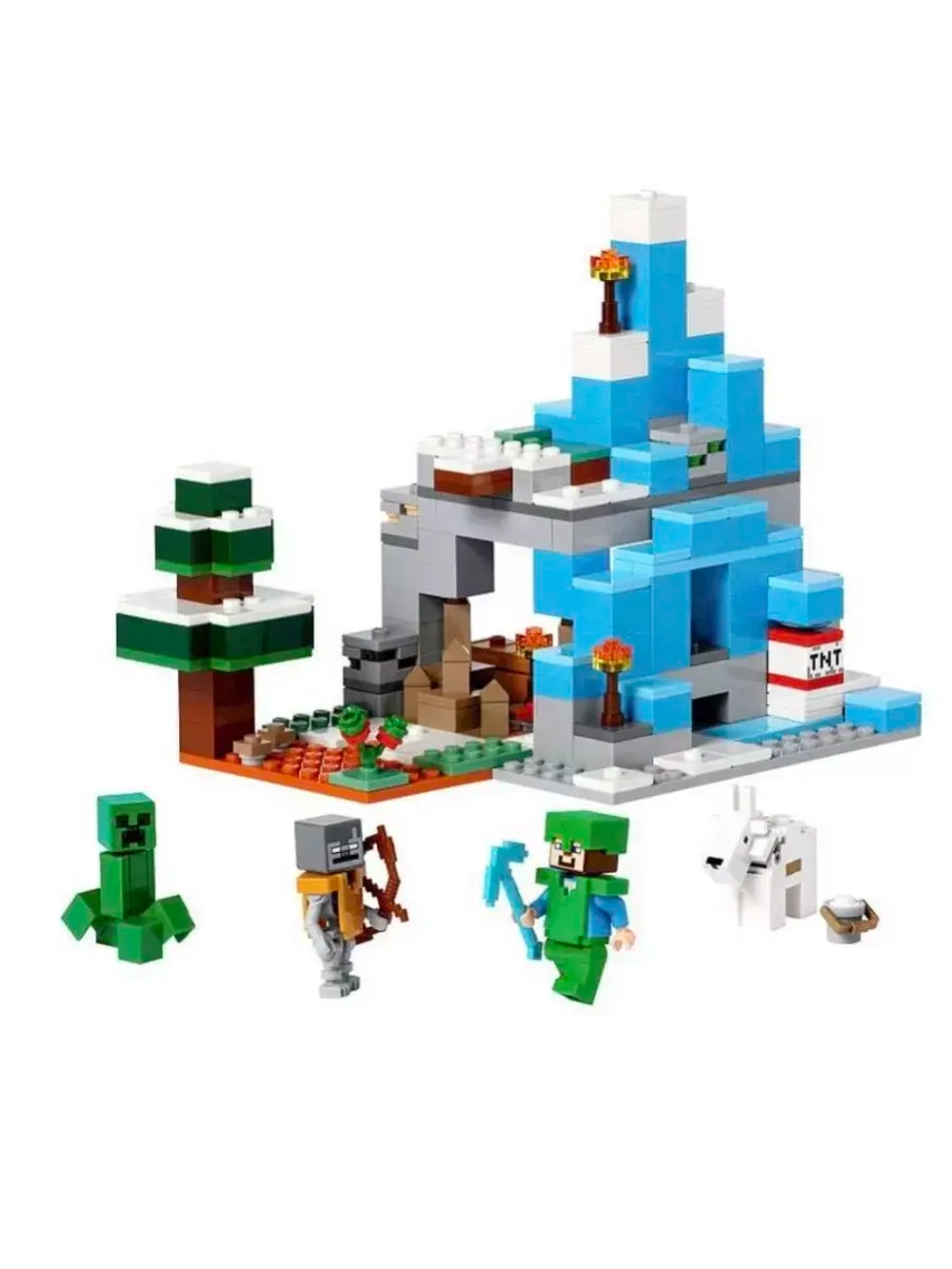 Конструктор Майнкрафт Ледяные вершины 321 дет 1031