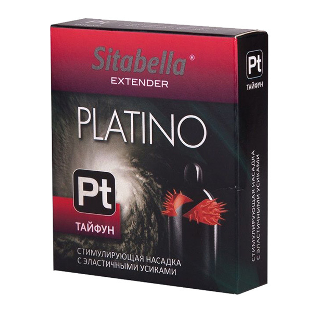 Стимулирующая насадка Тайфун с шипиками по бокам Sitabella Platino 1422