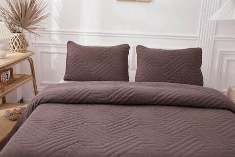 Покрывало 160х220 и наволочка 50х70 Sofi De MarkO Мориц коричневое