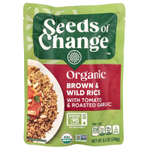 Seeds of Change, Органический коричневый и дикий рис с томатами и жареным чесноком, 240 г (8,5 унции)