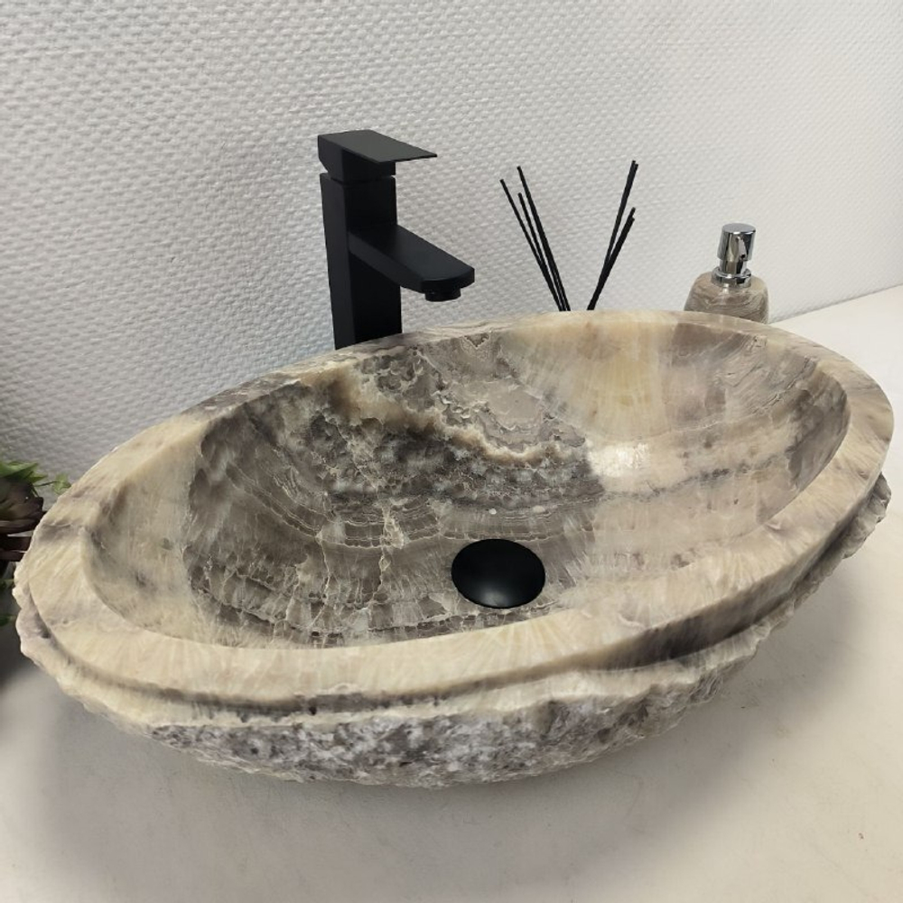 Раковина из оникса Oval Marmo Wave OO-62538 58*38*15 0103
