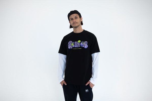 Лонгслив Все проблемы из-за взрослых Черный - фото 4