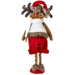 GAEM Игрушка набивная "Олень" (телескоп ноги), L58 W28 H122/65 см