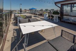 "Руссо" обеденный стол из HPL 150х80см, цвет "молочный"