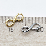 Коннектор Бесконечность, цвет серебро, размер 13*5,5 мм, цена за 1 шт