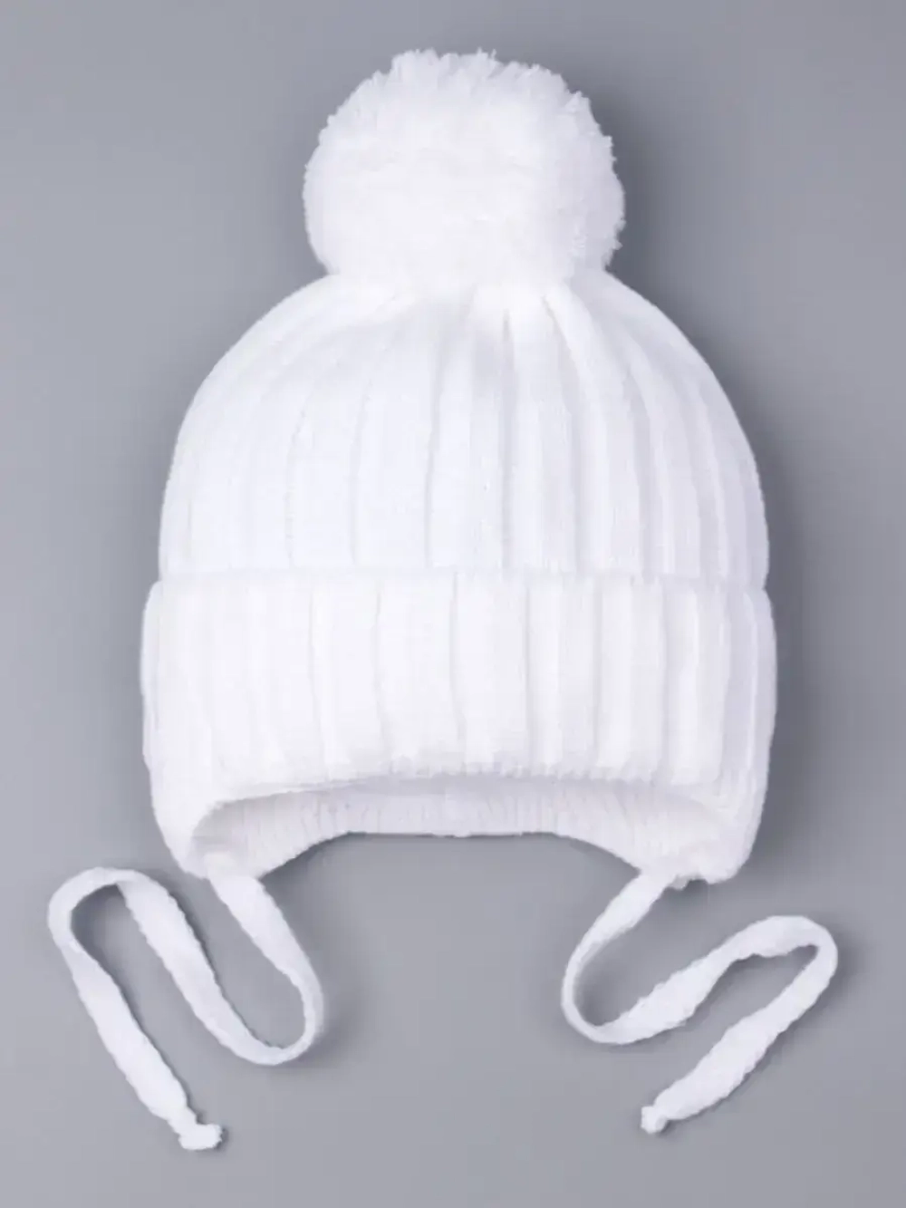 Шапка детская на завязках осенняя