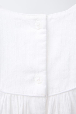 ZARA БЛУЗА С ЦВЕТОЧНОЙ ВЫШИВКОЙ, ЭКРЮ