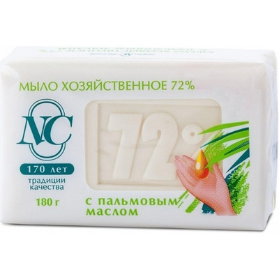 Мыло хоз.72%,С Пальмовым Маслом180г