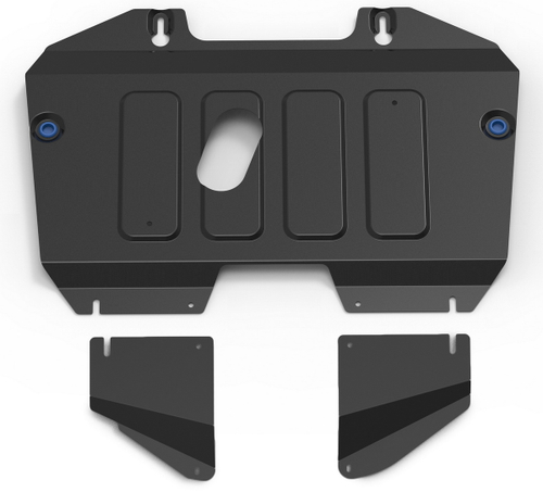 Защита картера и КПП Rival для Toyota Highlander U70 (V - 3.5) 2020-н.в., сталь 1.5 мм, с крепежом, штампованная, 111.9549.1