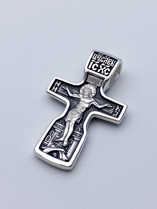 Крест из серебра/Чернение