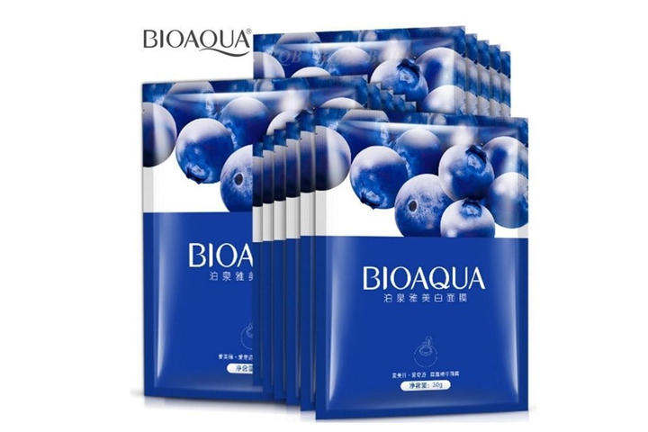 Маска Bioaqua Увлажняющая с черникой Blueberry, 25 гр