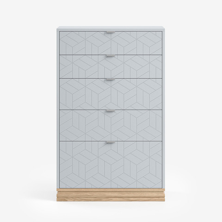 Высокий комод TIMELESS TLD024 на цоколе