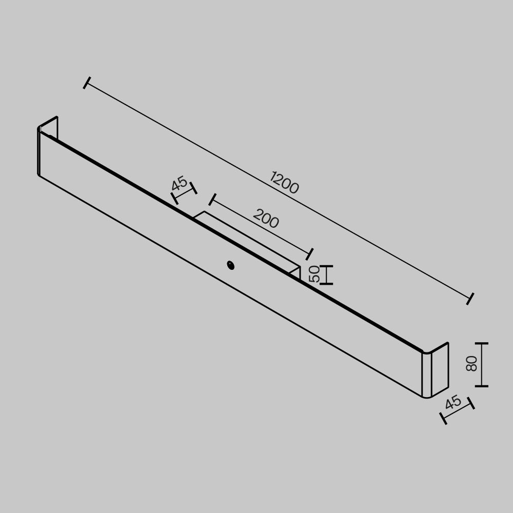 Светильник настенный светодиодный Maytoni   MOD492WL-L20BK