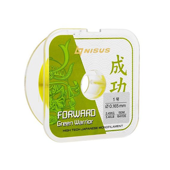 Леска FORWARD Green Warrior 0,165mm/150m Nylon (N-FGW-0165-150) Nisus