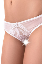 Эротические сетчатые трусики с бантом Mia (Размер: 50-52) (Цвет: черный)