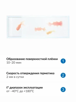 Герметик силиконовый KUDO "KSK 200" для аквариумов и витрин, прозрачный