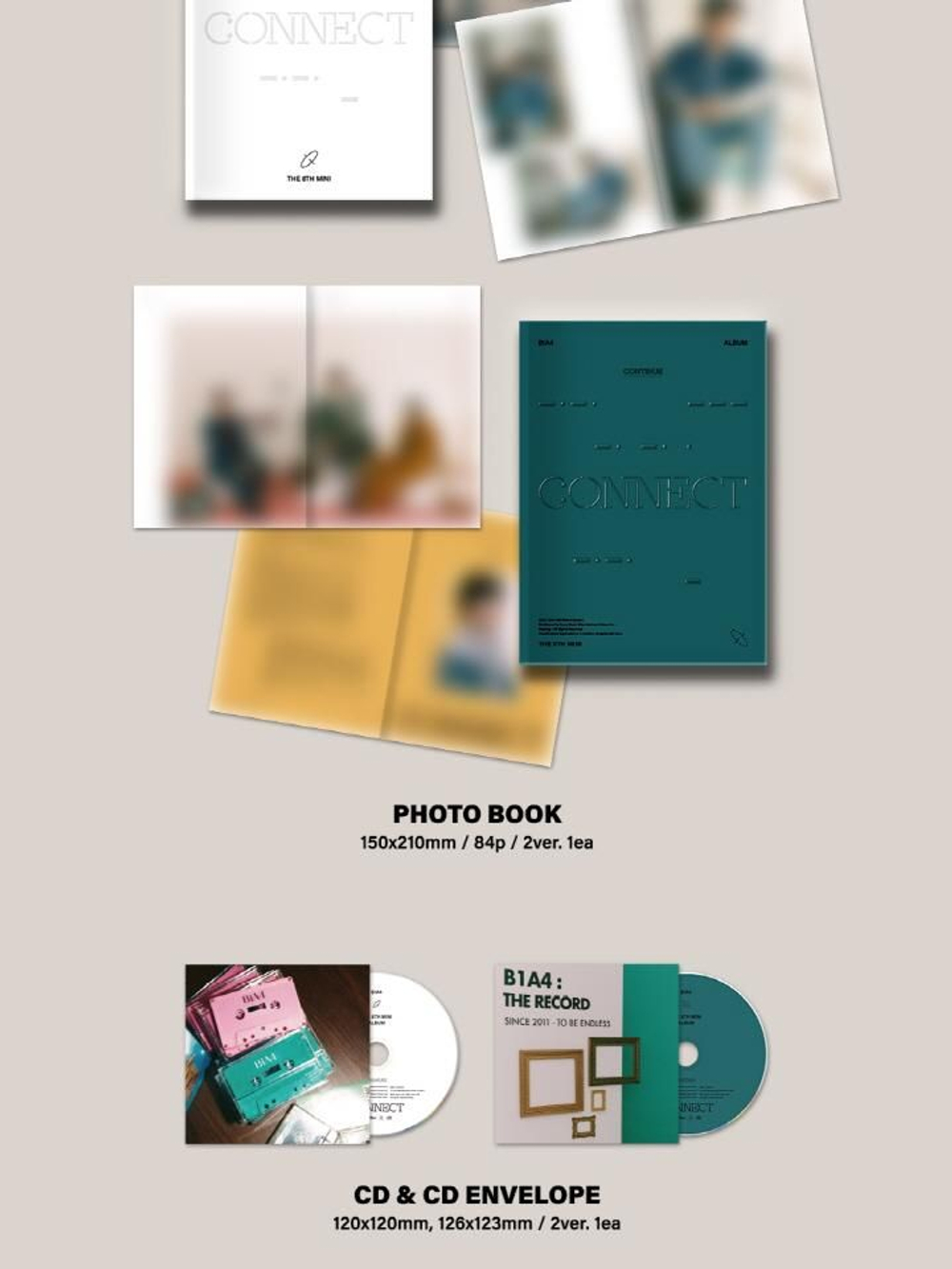 Альбом B1A4 - CONNECT 8th Mini Album RANDOM Version