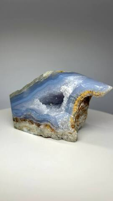 Голубой кружевной агат