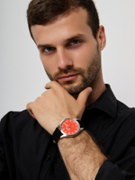 Часы кварцевые "SOLNCE", red