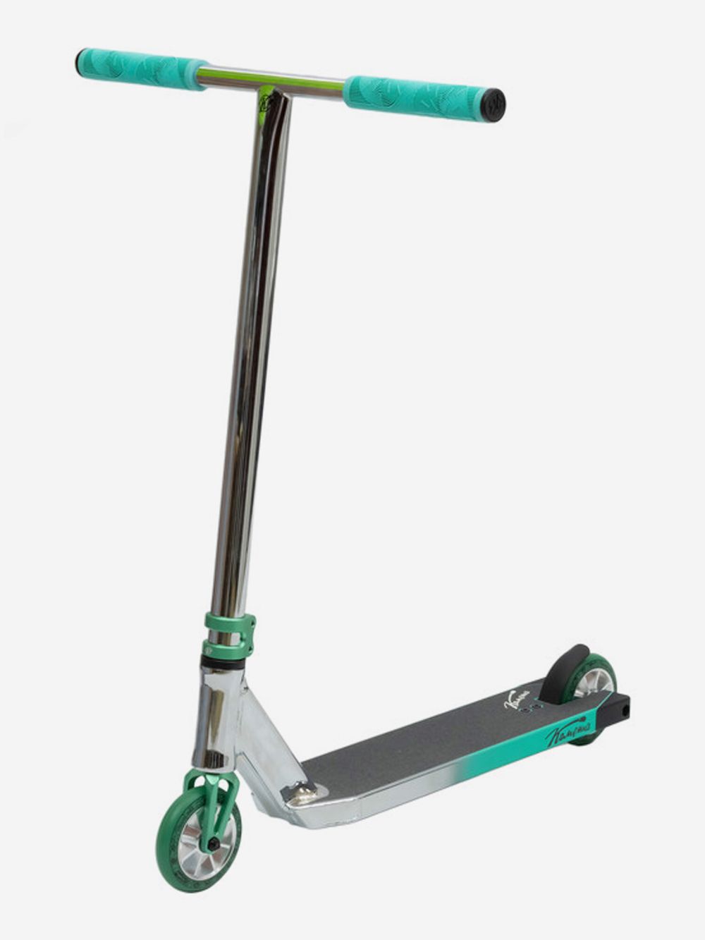 Трюковой самокат Комета Мираж серо-бирюзовый