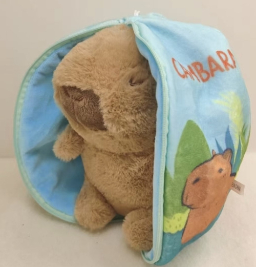 Игрушка мягкая КАПИБАРА в сумочке 20 см (201953381)