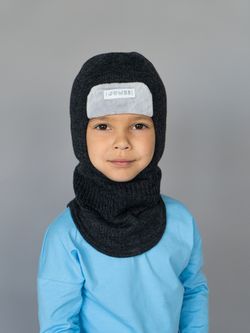 Шлем зимний вязаный (Маренго) ТОКИ