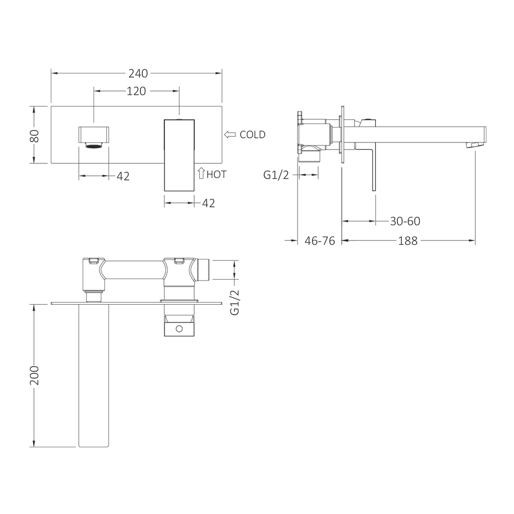 Смеситель для раковины встроенный Timo Selene 2071/00SM хром