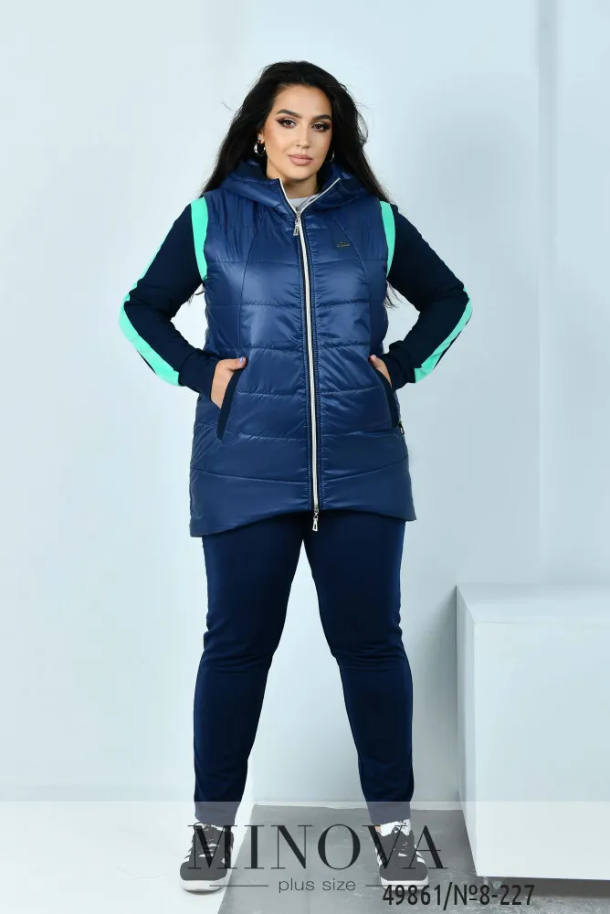Костюм 8-227-ментол-синий Minova