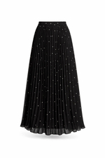 Юбка плиссе в горошек