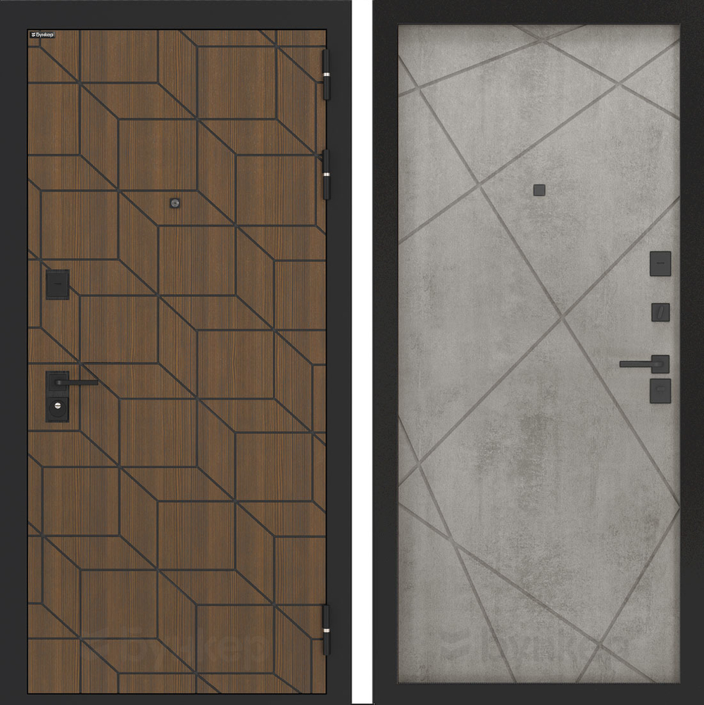 Дверь Входная Бункер BN-03 ФЛ-291 Бетон Светлый, металлическая