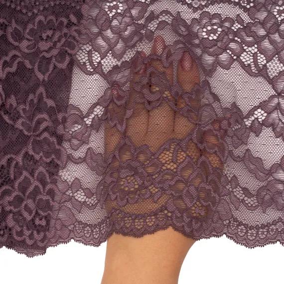 Кружево эластичное фиолетовое темное 20 см, Китай