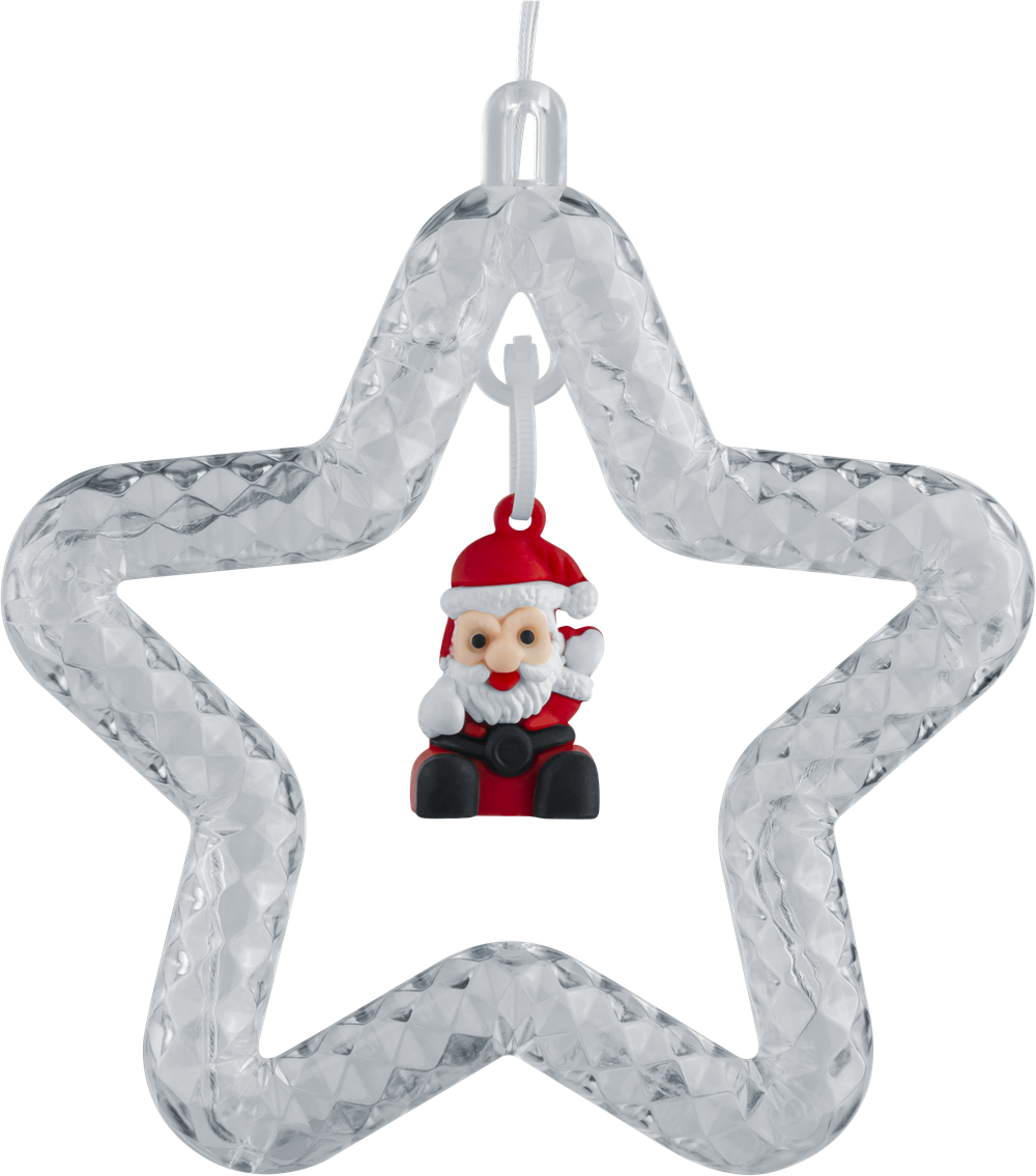 Гирлянда Navigator 95 014 NGF-D035-03 (бахрома звезды и фигурки RGBY 3*0.6м IP20)