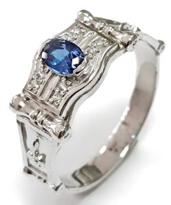 Ювелирное кольцо из серебра