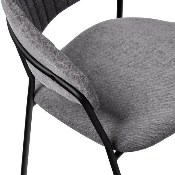 Стул Turin темно-серый с чёрными ножками
