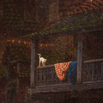 Картина  «Вид портового города / ANSICHT EINER HAFENSTADT»