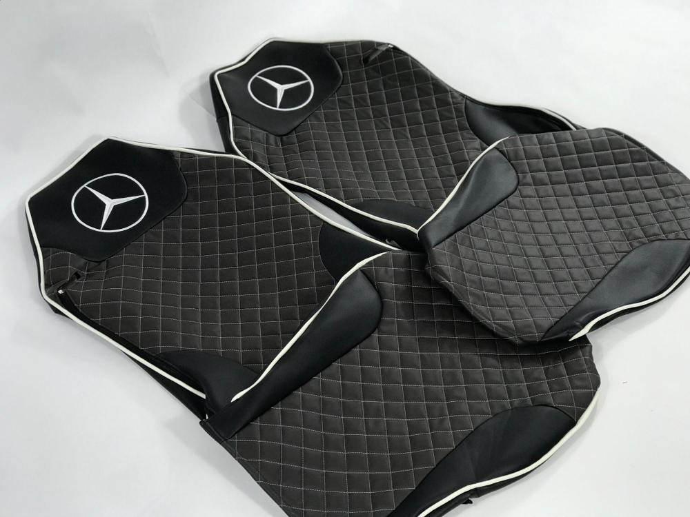 Чехлы Премиум стеганные кожаные MERCEDES MP2/MP3 2004-2013 MR41