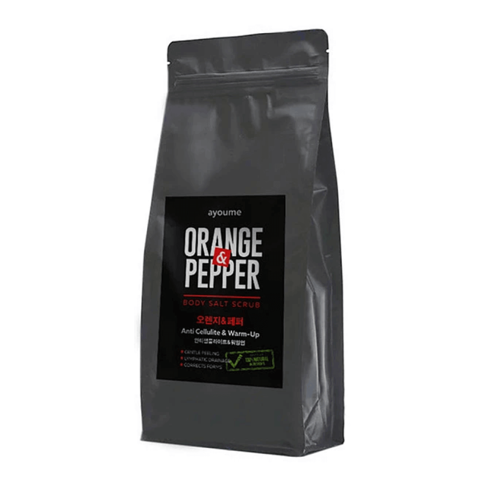 Ayoume Orange &amp; Pepper Body Salt Scrub разогревающий скраб апельсин и перец