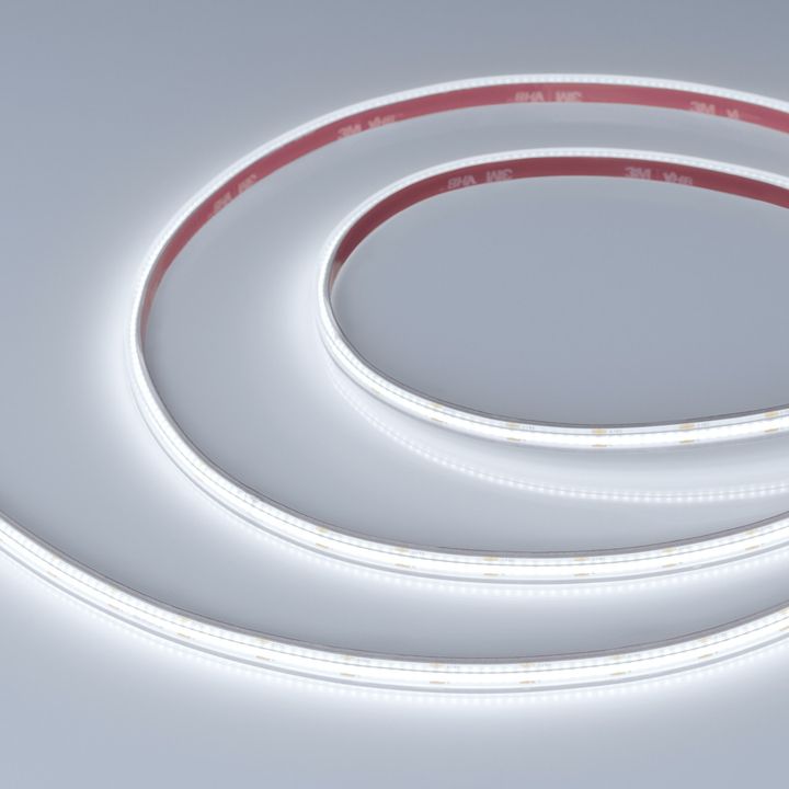Светодиодная лента герметичная Arlight 7,2W/m 400LED/m CSPSMD холодный белый 5M COB-PS-X400-7mm 24V 041698
