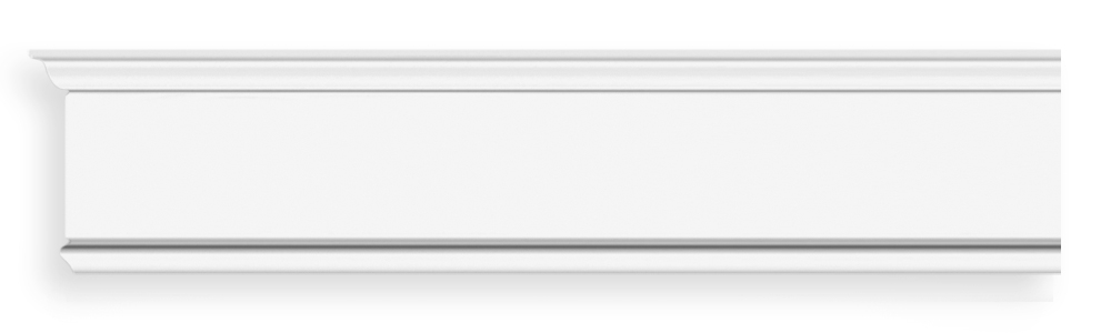 Плинтус напольный дюрополимер под покраску D227DM 100×25×2000 мм DecoMaster
