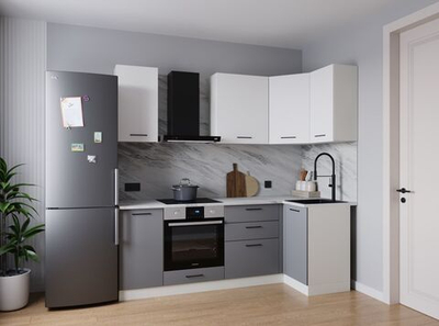 Кухонный гарнитур угловой Элеганция 2200х1000 столешница 26 мм