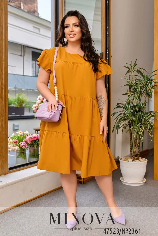 Платье 2361-желтый Minova