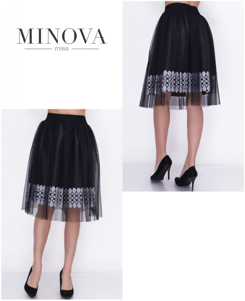 Юбка 1058-черный Minova