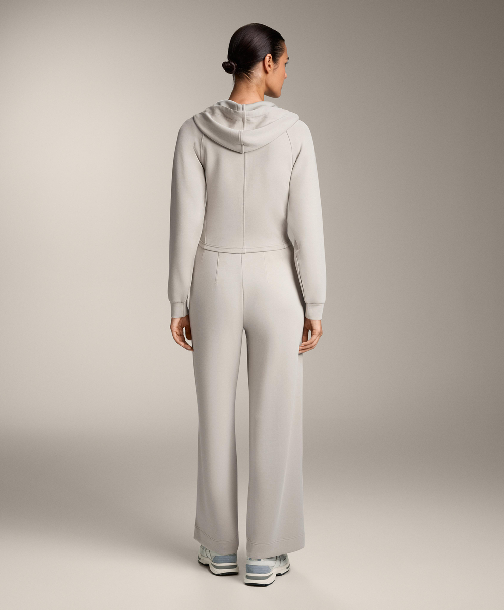 Oysho Приталенная укороченная куртка с капюшоном, серо-коричневый